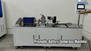 Prismatische Batteriepack-Stapel- und Kompressionsmaschine