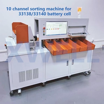 Automatischer zylinderförmiger Kanal der Batterie-Zellsortierenden Maschinen-10 für 33138 33140