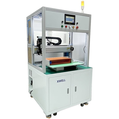Automatisches elektrisches Aluminiumpunktschweissen-Maschinen-Simplex für zylinderförmigen Batterie-Satz