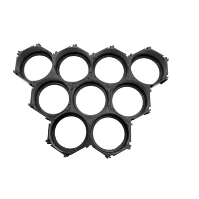 Zylinderförmige Größen-Schwarz-Farbe der ABS 18650 Batteriehalterungs-2 der Zellen6p 10P 13P