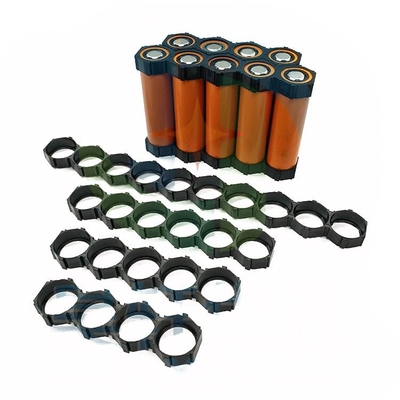 Zylinderförmige Größen-Schwarz-Farbe der ABS 18650 Batteriehalterungs-2 der Zellen6p 10P 13P