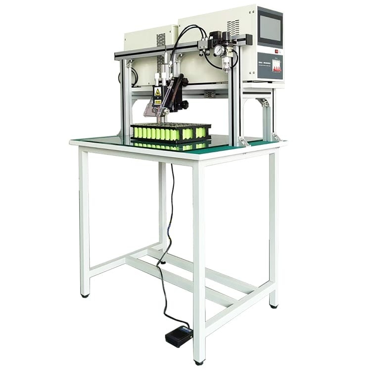 Manuelles Gantry-Lithium-Zylinderzellen-Punktschweißgerät AC-Pedal für 18650 21700