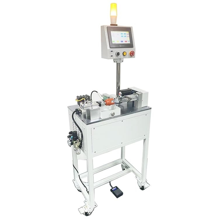 Satz-Produktions-Maschinen-entfernen halb automatisches Rundzelle-Ärmel-Kappen-Messer der Batterie-0.6MPa Maschine