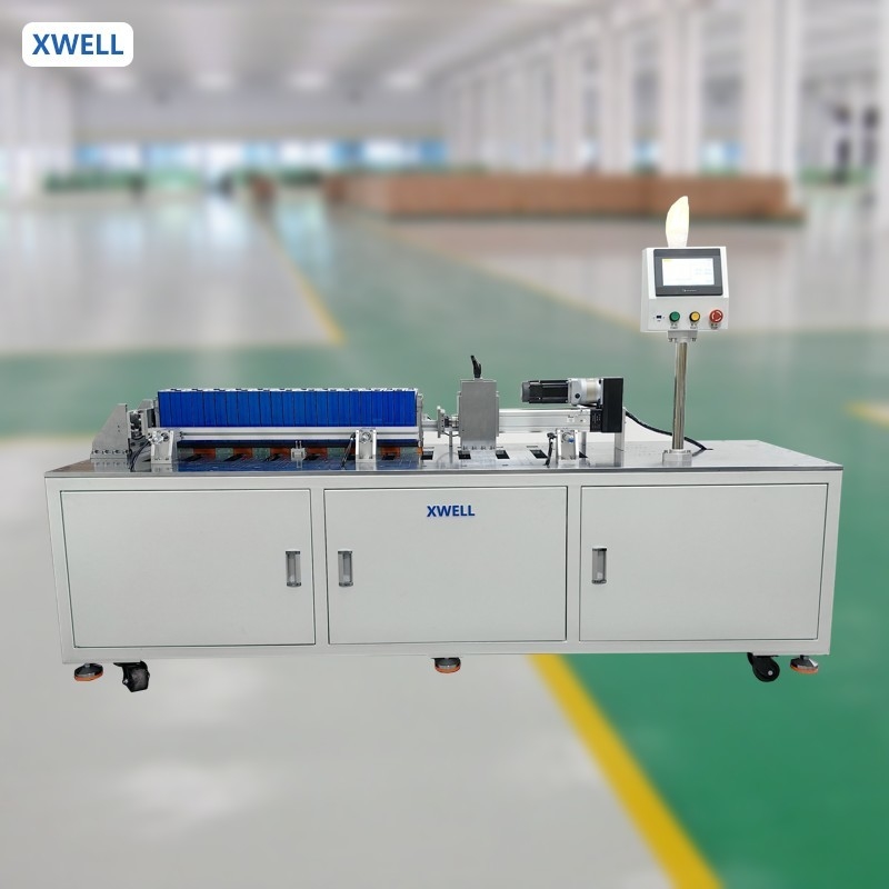 PLC-gesteuerte prismatische Batteriezellstapelpressmaschine