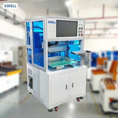Guter Preis XW-ADW automatische doppelseitige Batterie-Spot-Schweißmaschine 8000A Dreh-Schweißkopf geneigte Spot-PC-Steuerung Online