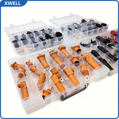 Guter Preis High Voltage Connector 150A 200A 250A High-Voltage Energy Storage Connector for Battery Management Systems Lithium Battery (BMS) Copper Through-Wall Output Energy Storage Connector Online